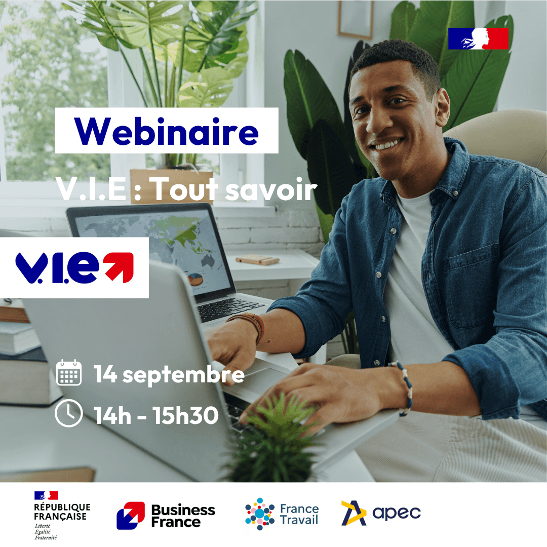 Webinaire V.I.E tout savoir le 14 septembre de 14h à 15h30